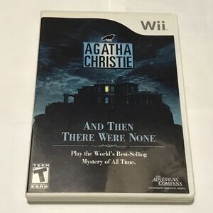 Nintendo Wii Agatha Christie And Then There Were None CIB Complete with Manual